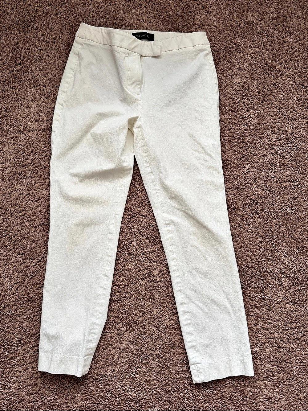 Talbots High-Waist Straight Pant off White High-Waist Straight Pants Size 2P